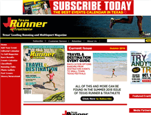 Tablet Screenshot of insidetexasrunning.com